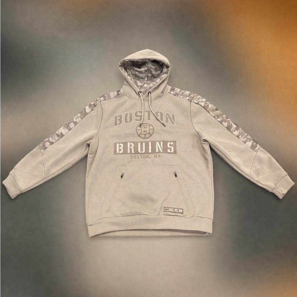 Boston Bruins Camo Hoodie Men’s Large